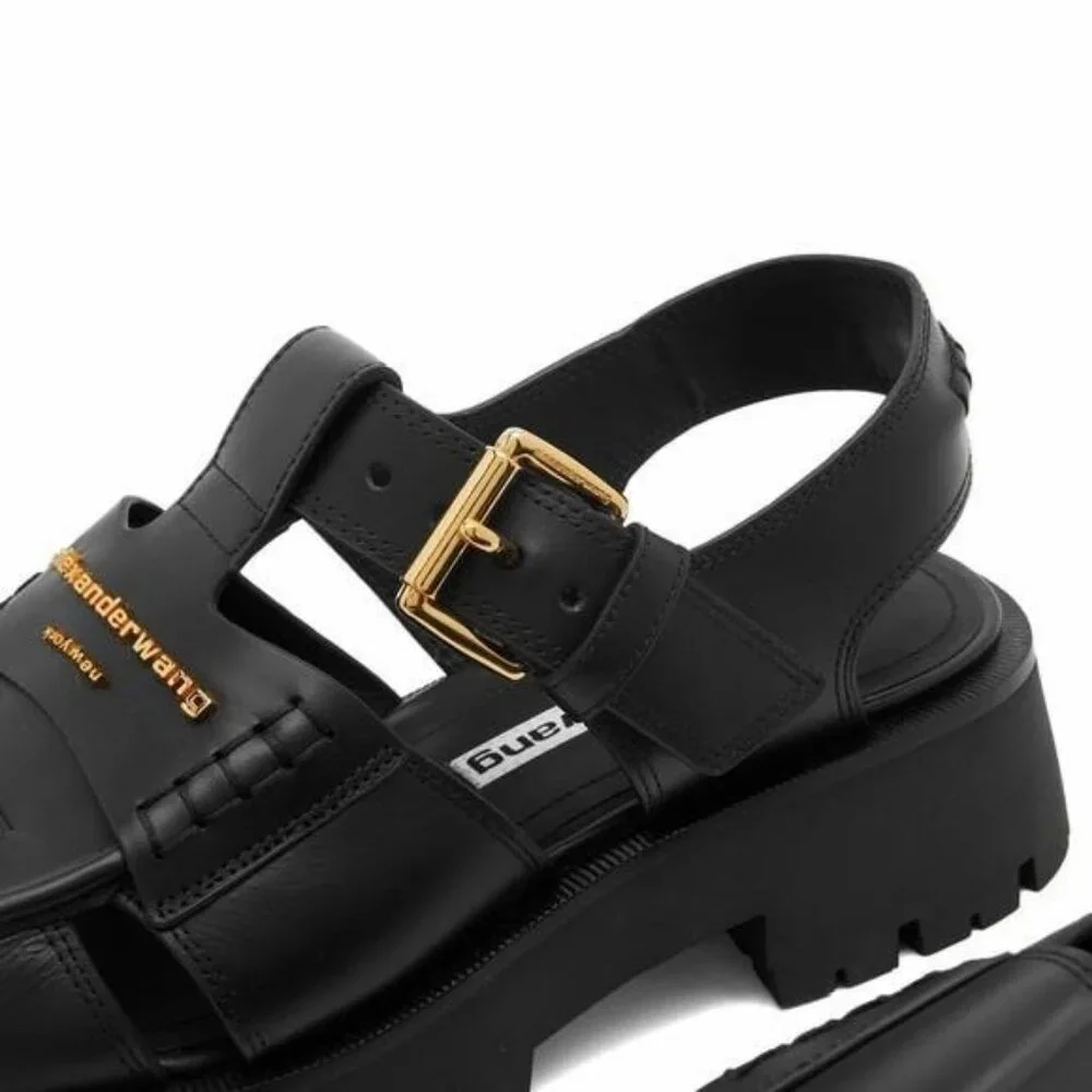 New Authentic Alexander Wang Carter Platform Fisherman Sandal (Women)